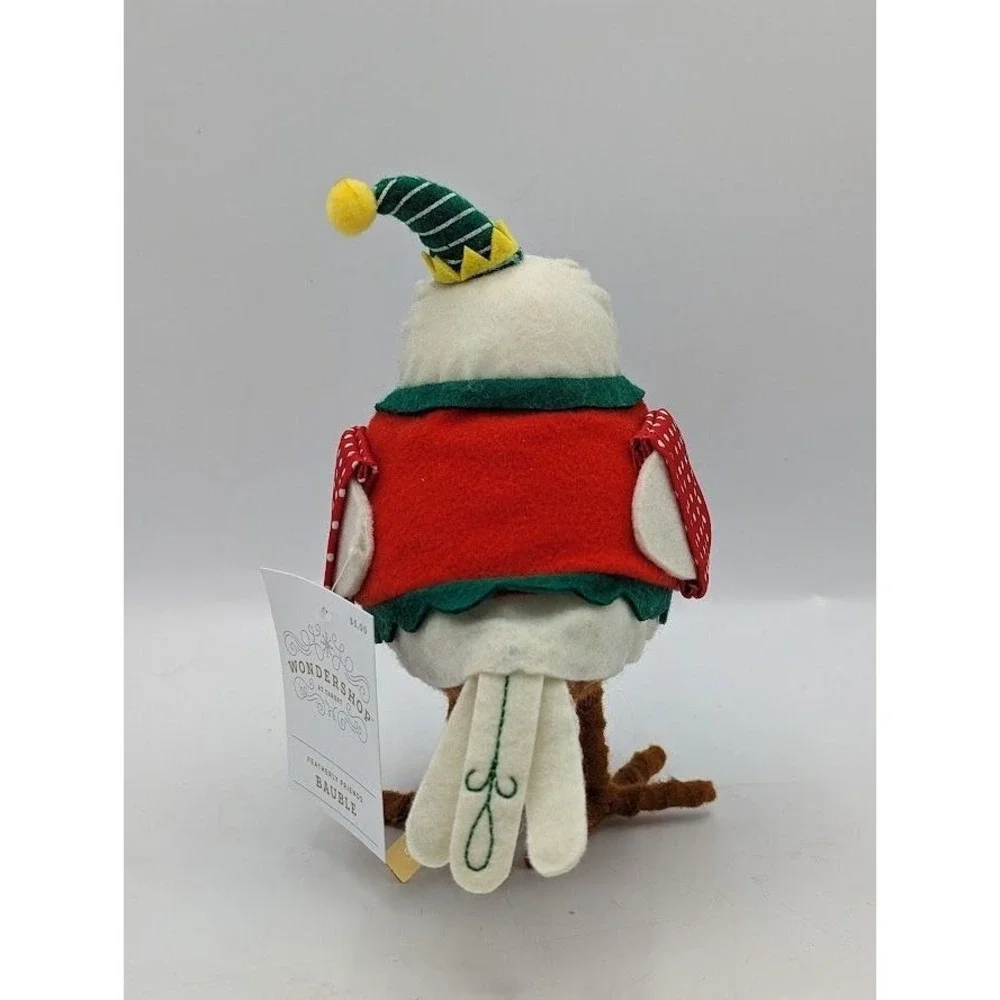 2023 Target Christmas Wondershop Featherly Friend BAUBLE Bird Felt Fabric Winter